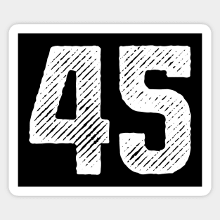 Forty Five 45 Sticker